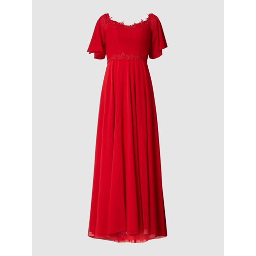 Sukienka wieczorowa z koronką szydełkową Troyden Collection 34 Peek&Cloppenburg  wyprzedaż