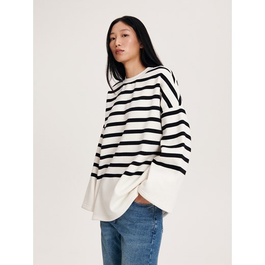 Reserved - Bluza w paski - Kremowy Reserved L Reserved