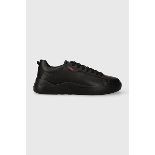 HUGO sneakersy skórzane Blake kolor czarny 50499261 ze sklepu ANSWEAR.com w kategorii Trampki męskie - zdjęcie 161998058