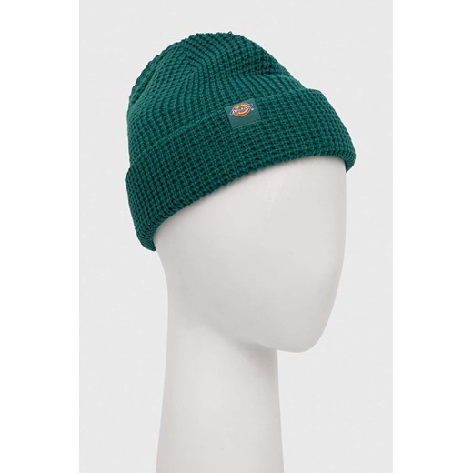 Dickies czapka kolor zielony z cienkiej dzianiny Dickies ONE PRM