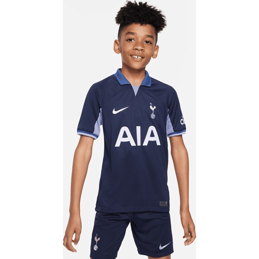 Koszulka piłkarska dla dużych dzieci Nike Dri-FIT Tottenham Hotspur Stadium 2023/24 (wersja wyjazdowa) - Niebieski ze sklepu Nike poland w kategorii T-shirty chłopięce - zdjęcie 162008355