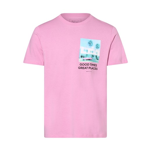 Tom Tailor Denim T-shirt męski Mężczyźni Bawełna różowy nadruk Tom Tailor Denim XXL promocyjna cena vangraaf