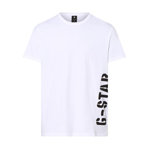 G-Star RAW T-shirt męski Mężczyźni Bawełna biały nadruk L vangraaf