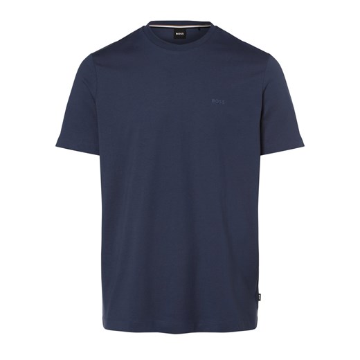 BOSS T-shirt męski Mężczyźni Bawełna indygo jednolity ze sklepu vangraaf w kategorii T-shirty męskie - zdjęcie 162030586