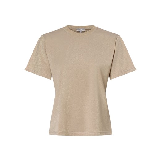 Marie Lund T-shirt damski Kobiety beżowy jednolity ze sklepu vangraaf w kategorii Bluzki damskie - zdjęcie 162030709