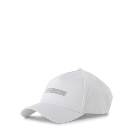 Calvin Klein Męska czapka z daszkiem Mężczyźni Bawełna biały jednolity Calvin Klein ONE SIZE vangraaf