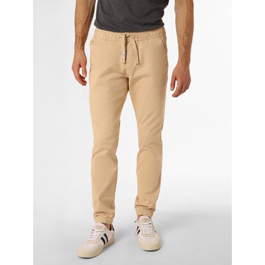 Tommy Jeans Spodnie Mężczyźni Bawełna beżowy jednolity ze sklepu vangraaf w kategorii Spodnie męskie - zdjęcie 162030927