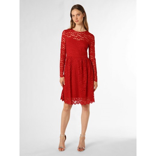 Vila Damska sukienka wieczorowa Kobiety Sztuczne włókno czerwony jednolity ze sklepu vangraaf w kategorii Sukienki - zdjęcie 162031048