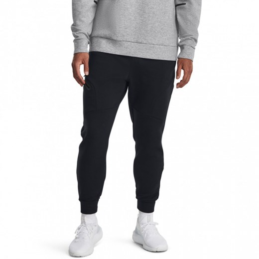 Męskie spodnie treningowe Under Armour UA Unstoppable Flc Joggers - czarne ze sklepu Sportstylestory.com w kategorii Spodnie męskie - zdjęcie 162032335