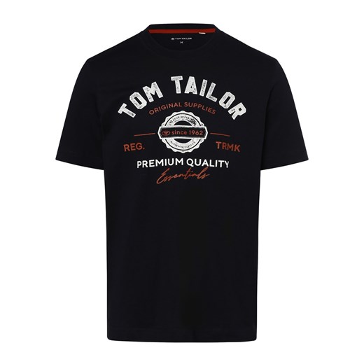 Tom Tailor T-shirt męski Mężczyźni Bawełna granatowy nadruk ze sklepu vangraaf w kategorii T-shirty męskie - zdjęcie 162033775