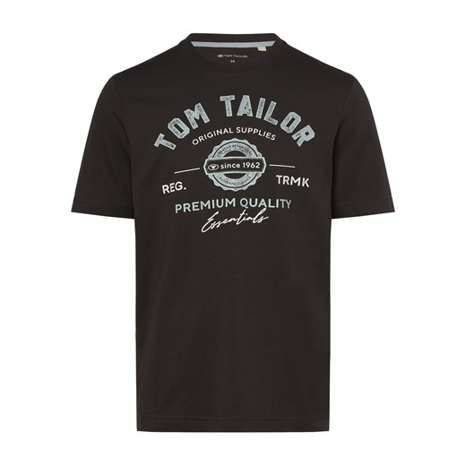 Tom Tailor T-shirt męski Mężczyźni Bawełna antracytowy nadruk ze sklepu vangraaf w kategorii T-shirty męskie - zdjęcie 162033777