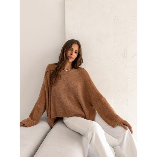 Sweter Carelle Karmelowy Lisa Mayo uniwersalny Lisa Mayo