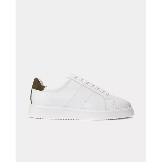 LAUREN BY RALPH LAUREN Skórzane białe sneakersy Angeline rozmiar 6 6.5 Moliera2.com