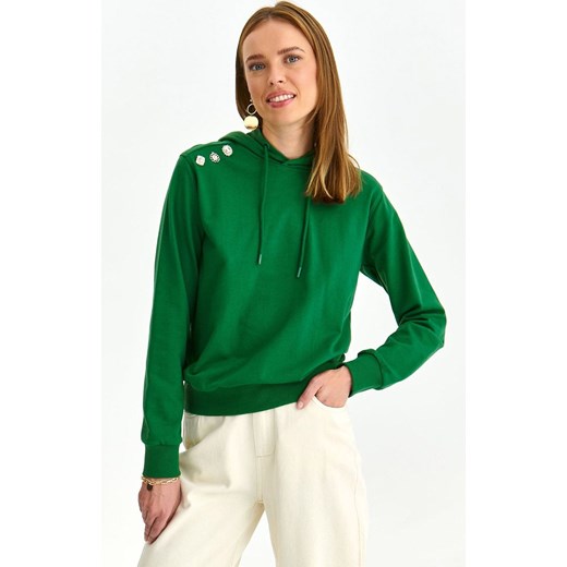 Top Secret bluza damska zielona o luźnym kroju SBL1239, Kolor zielony, Rozmiar 34, Top Secret ze sklepu Primodo w kategorii Bluzy damskie - zdjęcie 162038358