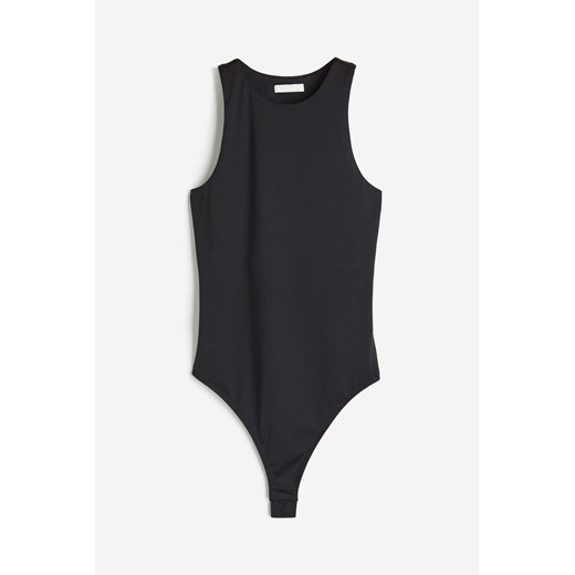 H & M - Dżersejowe body thong - Czarny H & M XS H&M