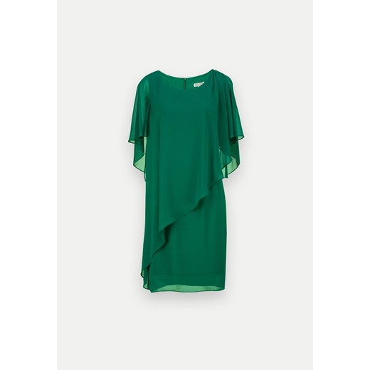 Zielona sukienka z asymetryczną falbaną Molton 44 Molton