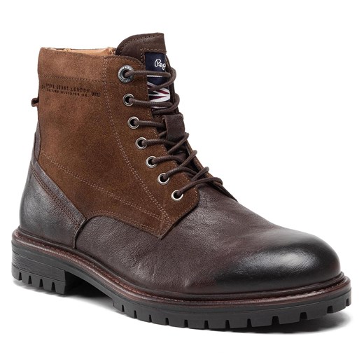 Trapery Pepe Jeans Ned Boot Comb PMS50209 Brown 878 Pepe Jeans 44 eobuwie.pl