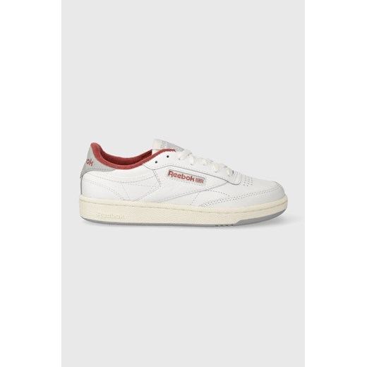 Reebok sneakersy skórzane Club C 85 kolor biały ze sklepu PRM w kategorii Buty sportowe męskie - zdjęcie 162053826