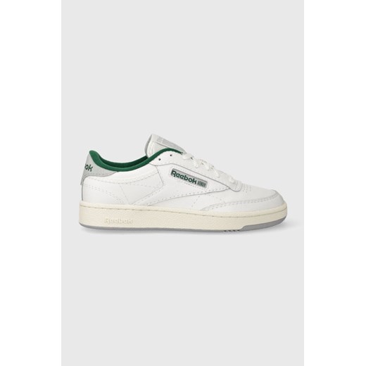 Reebok sneakersy skórzane kolor biały ze sklepu PRM w kategorii Buty sportowe damskie - zdjęcie 162053878