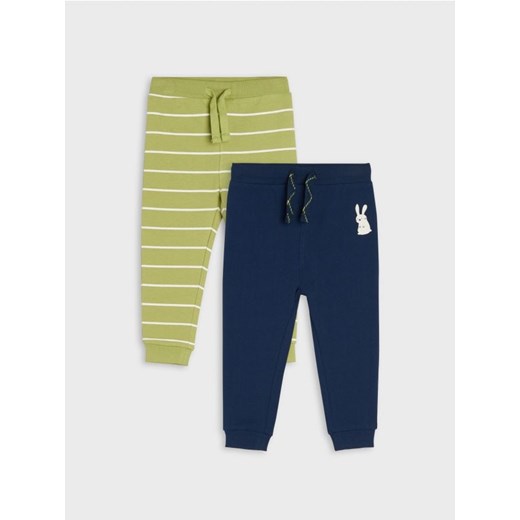 Sinsay - Spodnie dresowe jogger 2 pack - zielony ze sklepu Sinsay w kategorii Spodnie i półśpiochy - zdjęcie 162065627