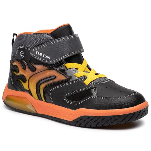 Sneakersy Geox J Inek B. C J949CC 0BU11 C0038 DD Black/Orange Geox 37 eobuwie.pl