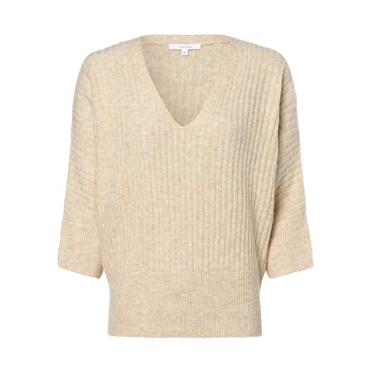 Sweter damski Opus casualowy moherowy z dekoltem w literę v 