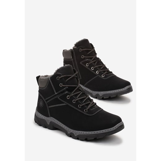 Buty zimowe męskie Born2be z tworzywa sztucznego 