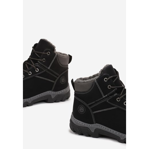 Buty zimowe męskie Born2be jesienne z tworzywa sztucznego 