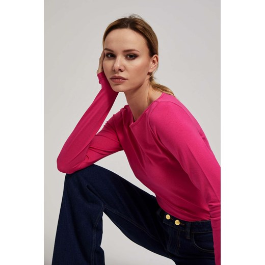 Dopasowana bluzka z długimi rękawami L Moodo.pl