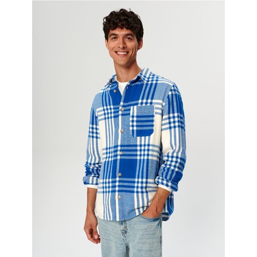 Sinsay - Koszula w kratę - niebieski ze sklepu Sinsay w kategorii Koszule męskie - zdjęcie 162075959