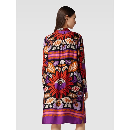 Sukienka tunikowa o długości do kolan z wiskozy z krótką listwą guzikową 42 Peek&Cloppenburg  promocyjna cena