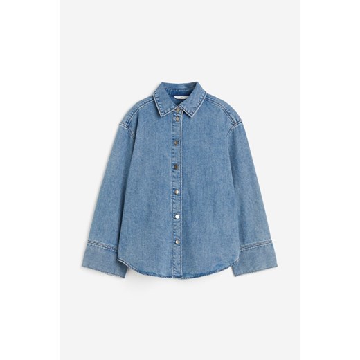 H & M - Koszula dżinsowa - Niebieski H & M XL H&M