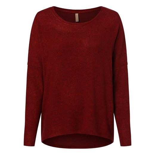 soyaconcept® Damska koszulka z długim rękawem Kobiety wiskoza czerwony marmurkowy ze sklepu vangraaf w kategorii Bluzki damskie - zdjęcie 162081438