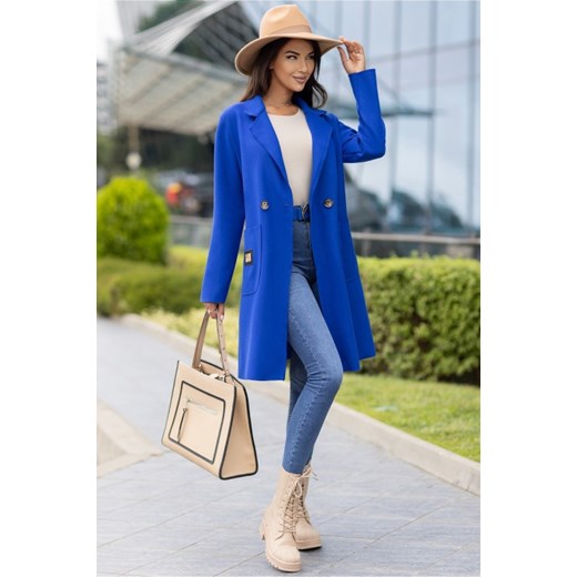 Płaszcz CORELIA BLUE uniwersalny okazyjna cena Ivet Shop