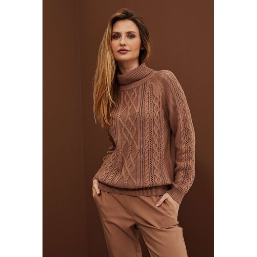 Sweter damski Moodo.pl z golfem 