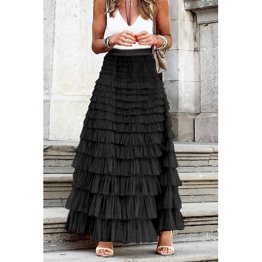Spódnica ASELIKA BLACK ze sklepu Ivet Shop w kategorii Spódnice - zdjęcie 162095409