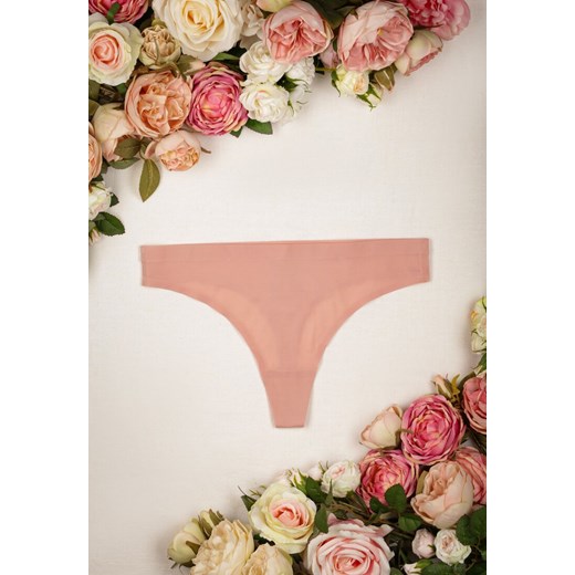 Różowe Bezszwowe Majtki Stringi Cevlun ze sklepu Born2be Odzież w kategorii Majtki damskie - zdjęcie 162107868