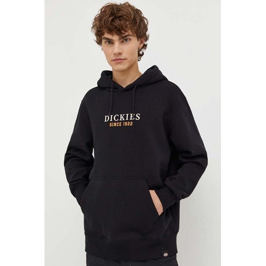 Dickies bluza męska kolor czarny z kapturem z nadrukiem Dickies L PRM