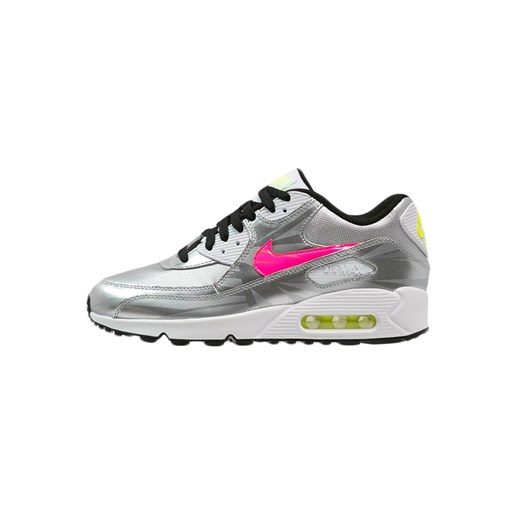 Nike Sportswear AIR MAX 90 Tenisówki i Trampki metallic silver/hyper pink/white/black zalando szary na obcasie