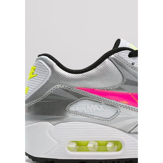 Nike Sportswear AIR MAX 90 Tenisówki i Trampki metallic silver/hyper pink/white/black zalando szary okrągłe