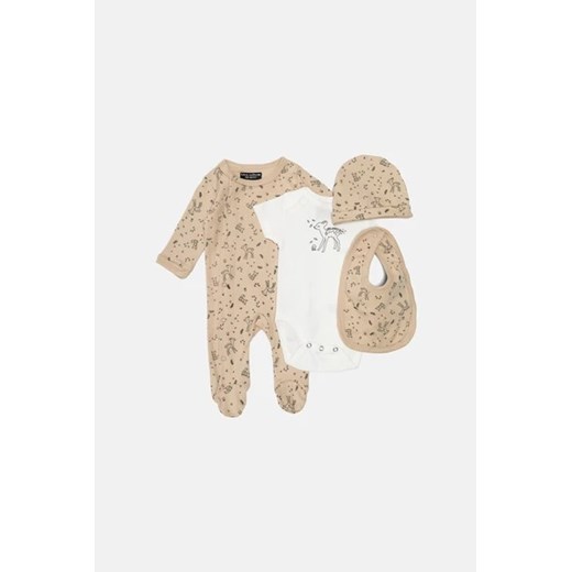 MINI MOME Komplet dziecięcy - Wielokolorowy - 4 el. - Unisex - 56 CM(56CM) Mini Mome 56 CM(56CM) okazyjna cena Halfprice