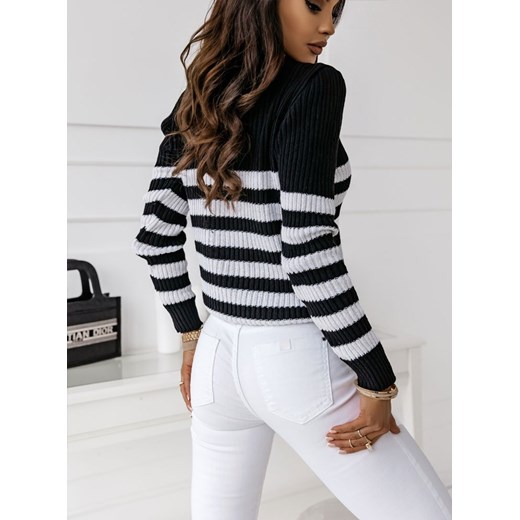 Sweter damski Pakuten casual w paski 