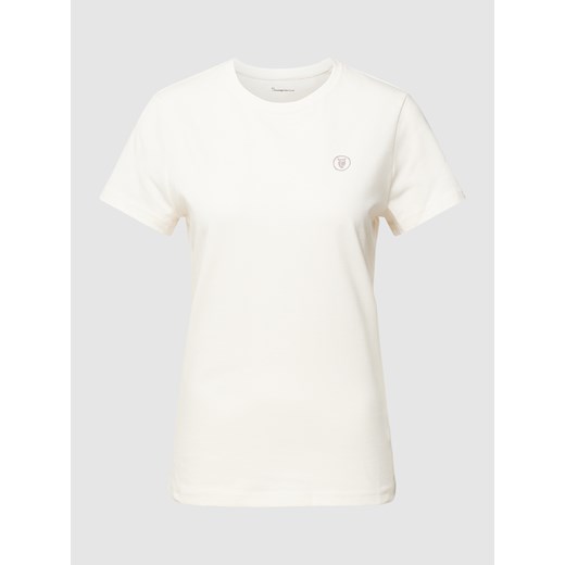 T-shirt z nadrukiem z logo Knowledge Cotton Apparel 36 promocja Peek&Cloppenburg 