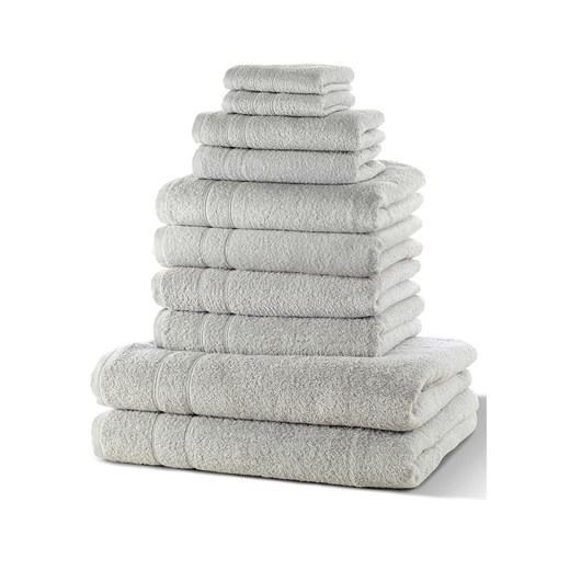 Komplet ręczników (10 części) 4x50/100 cm, 2x70/140 cm, 2x30/50 cm, 2x24/24 cm bonprix