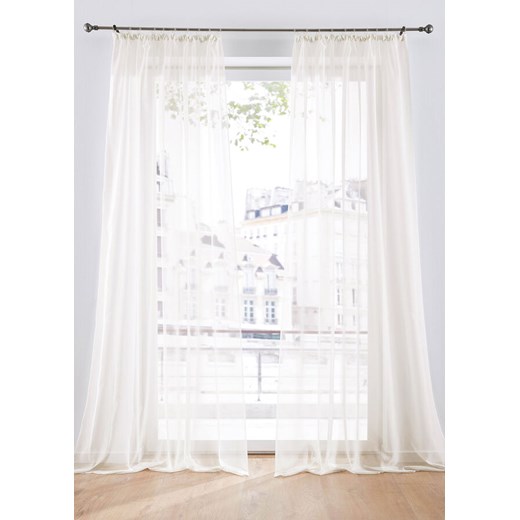 Firana jednokolorowa (2 szt.) Wys./szer. 245/150 cm bonprix