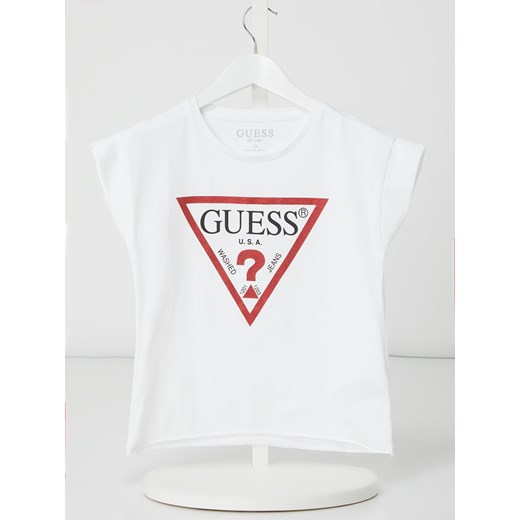 T-shirt z nadrukiem z logo Guess 164 wyprzedaż Peek&Cloppenburg 