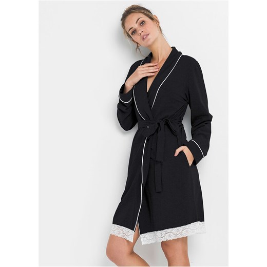 Szlafrok z dzianiny shirtowej 56/58 bonprix