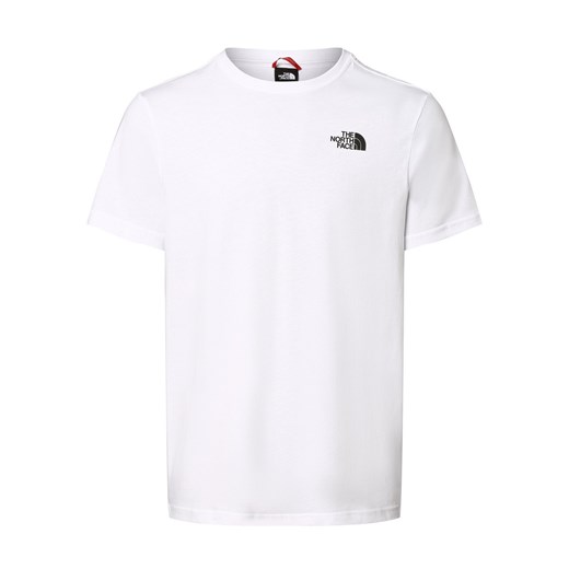 The North Face T-shirt męski Mężczyźni Bawełna biały jednolity ze sklepu vangraaf w kategorii T-shirty męskie - zdjęcie 162272378
