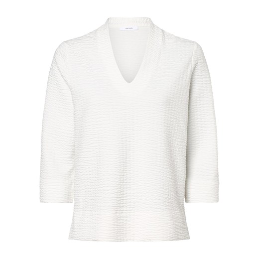 Opus Damska bluza nierozpinana Kobiety Bawełna biały jednolity ze sklepu vangraaf w kategorii Bluzy damskie - zdjęcie 162272458