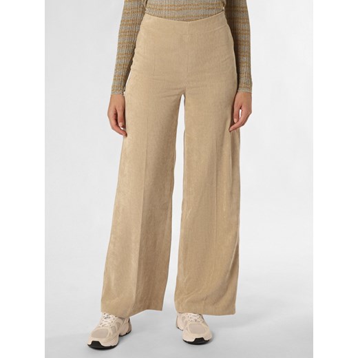 Drykorn Spodnie Kobiety Sztruks beżowy jednolity ze sklepu vangraaf w kategorii Spodnie damskie - zdjęcie 162272549
